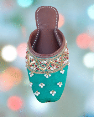 GREEN-BACKLESS-FOOTWEAR
