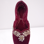 Maroon velvet Fancy Khusa