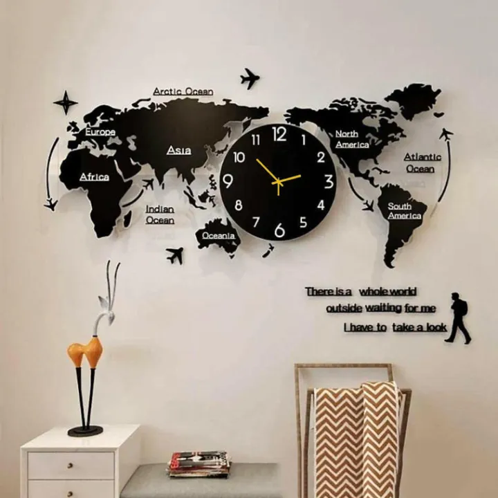 3D Wooden Wall Clock