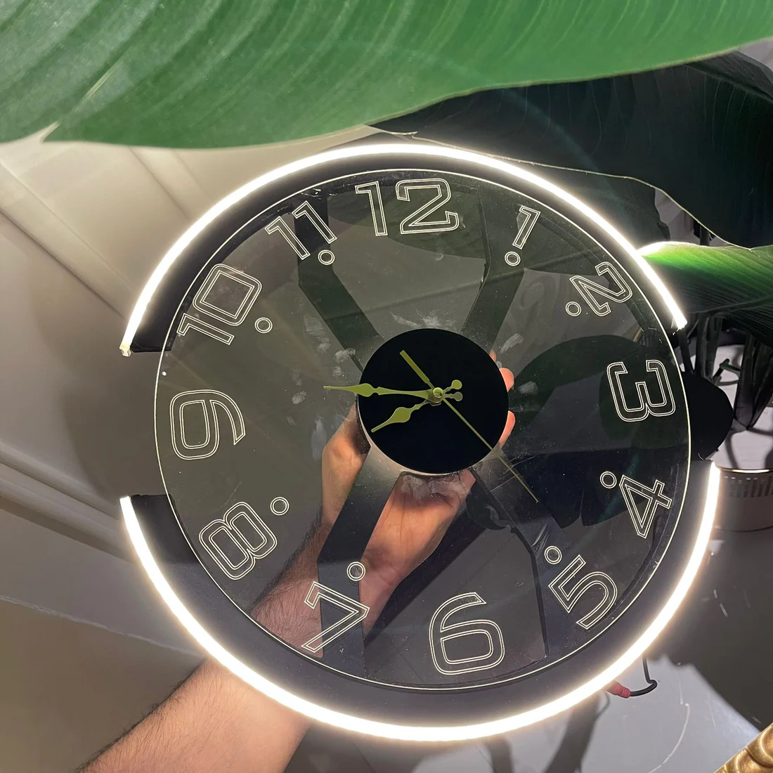 Neon X Clock